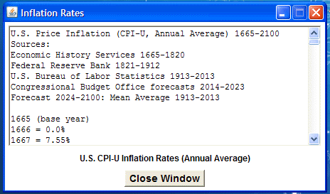 inflation calculator. Tom#39;s Inflation Calculator