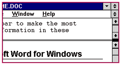Screen photo of
                  Microsoft Windows.