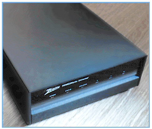Picture of a broadband
                  modem.